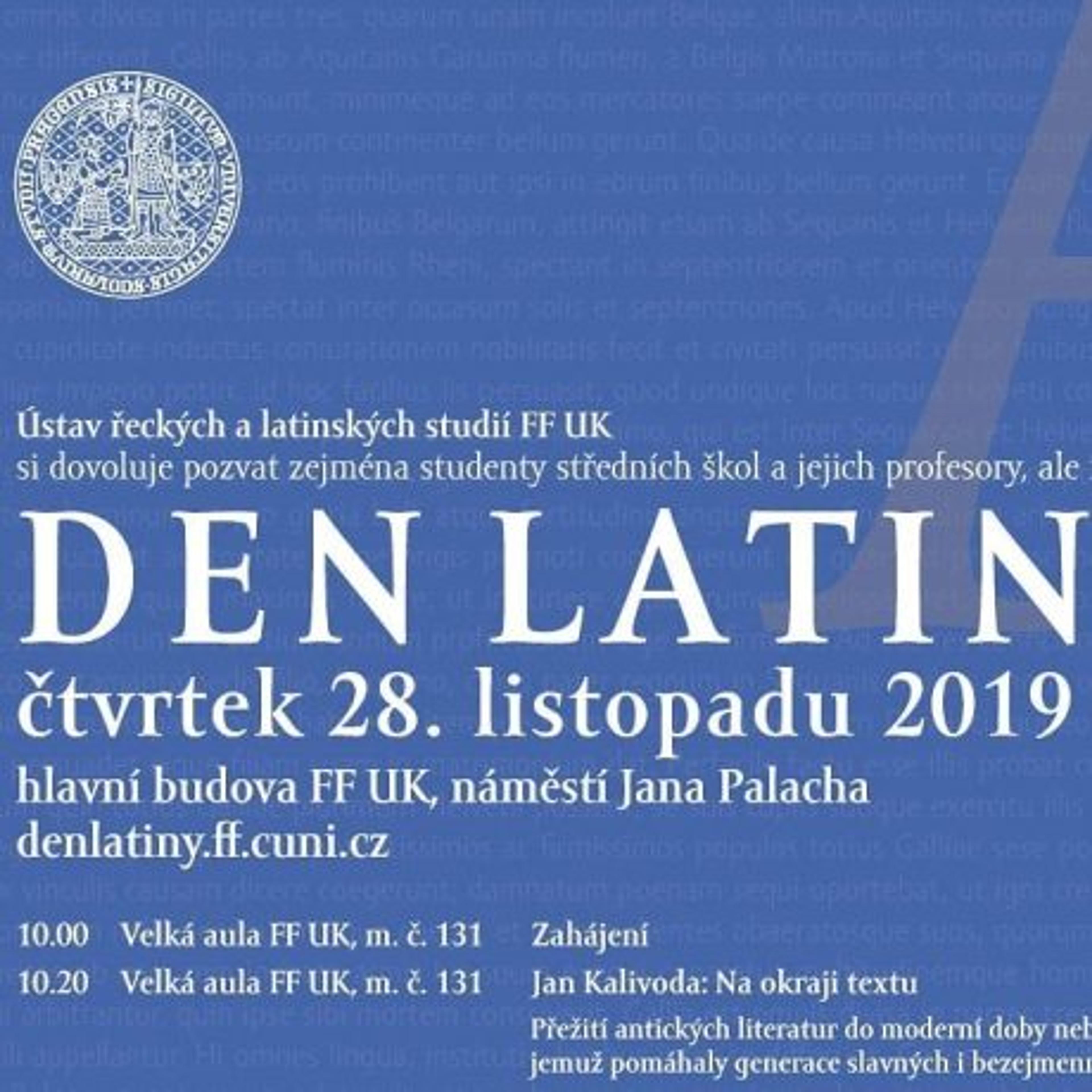 DEN LATINY aneb dvě akce v jeden den