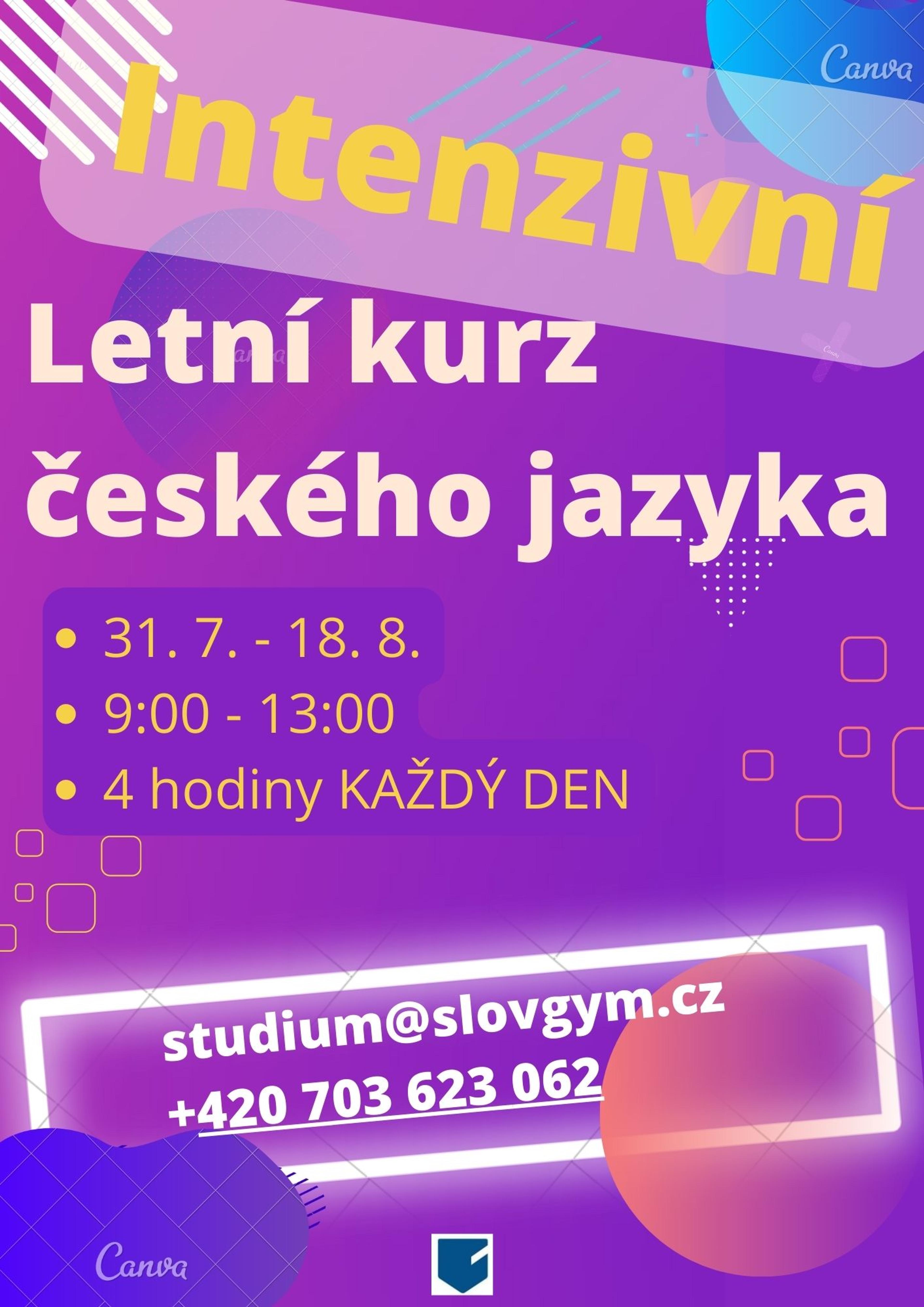Intenzivní kurz češtiny pro cizince i v srpnu