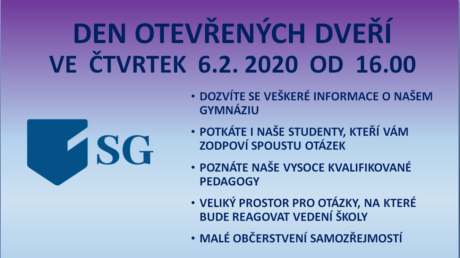 The last open day of this school year will take place on 6 February