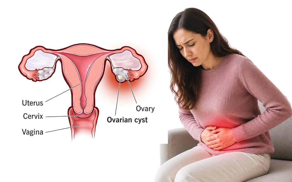 Ovarian cyst symptoms and treatment options