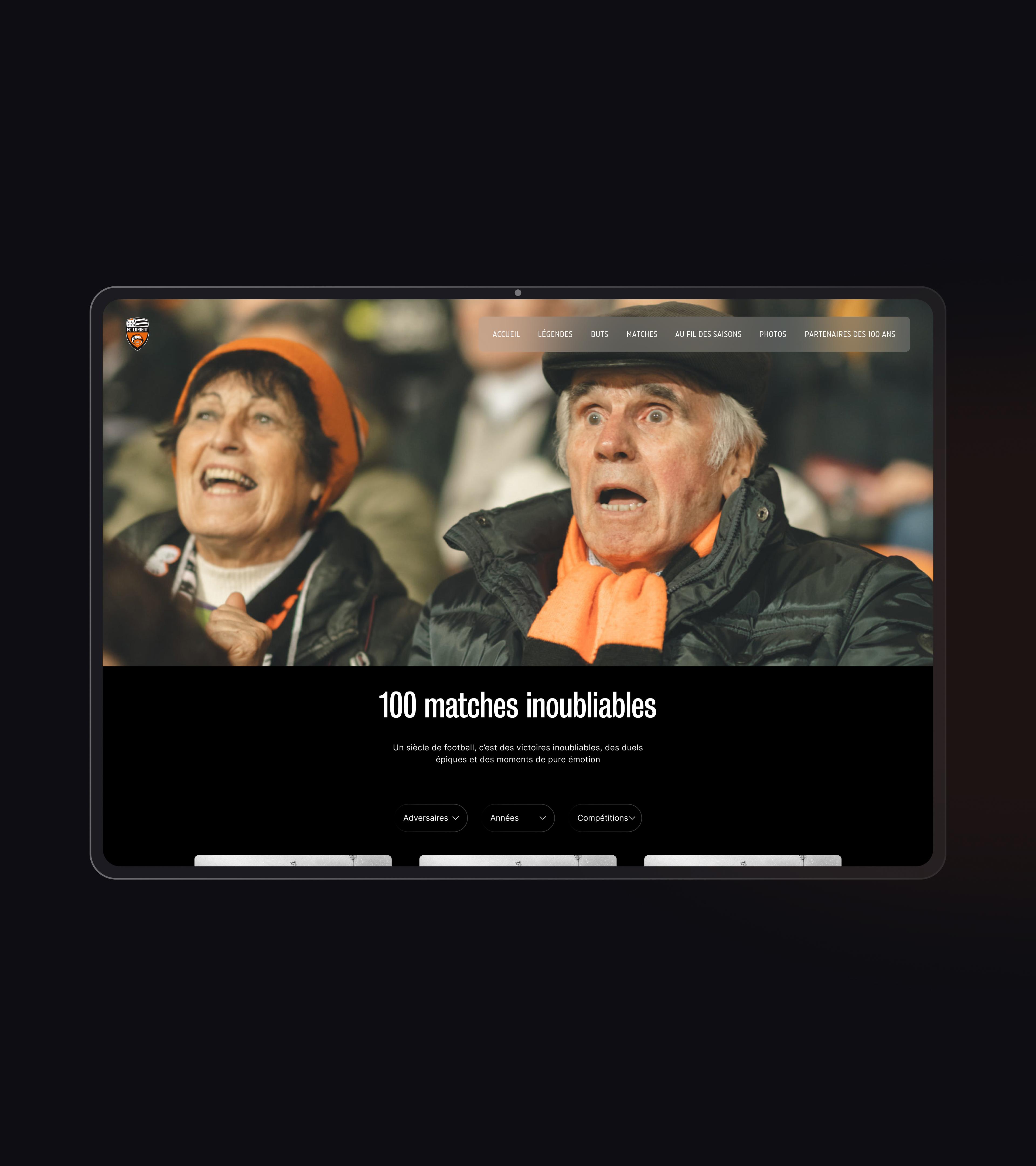 les matchs pages ui