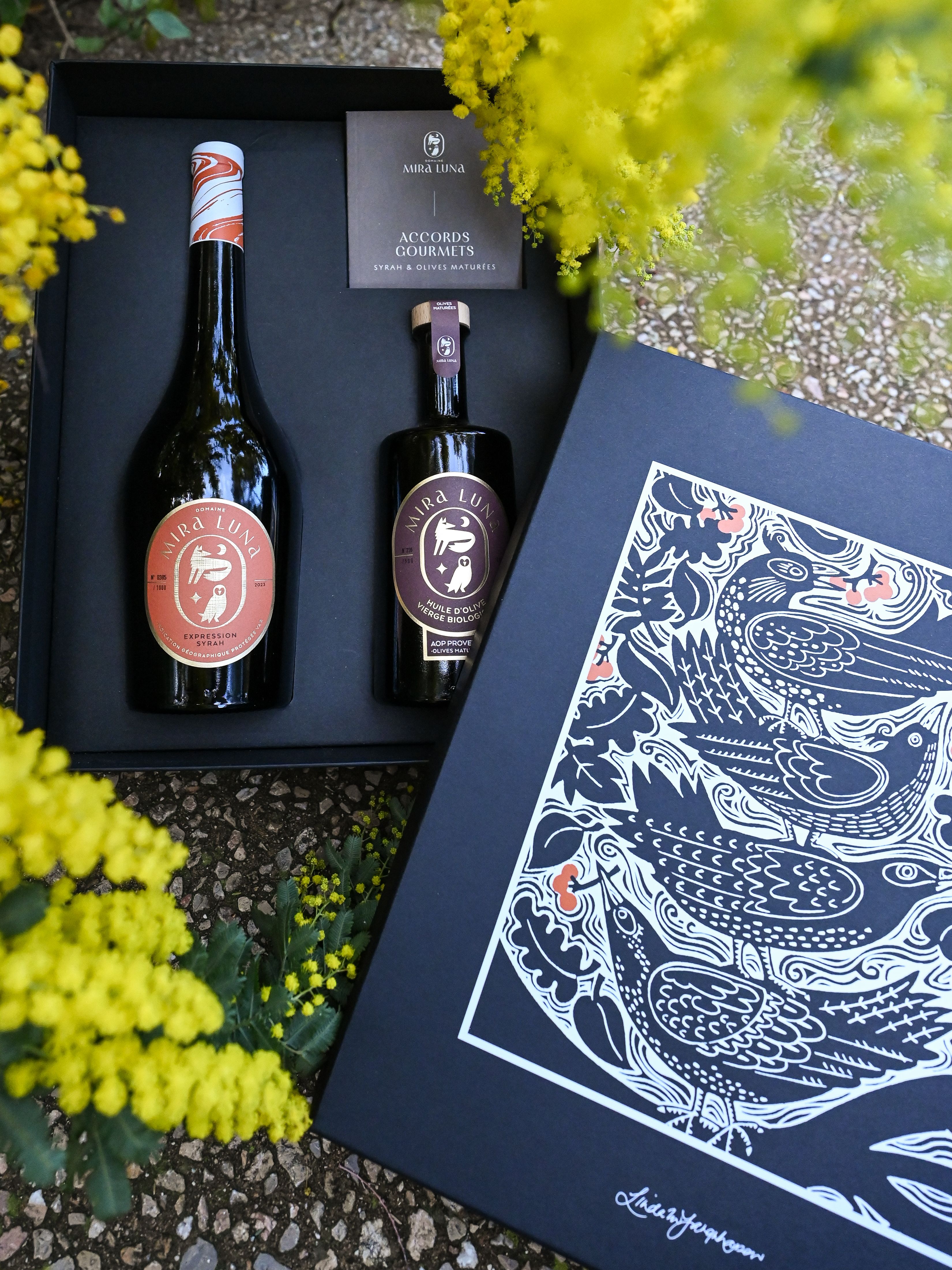 Coffret Accords Gourmets Vin et Huile d'Olive