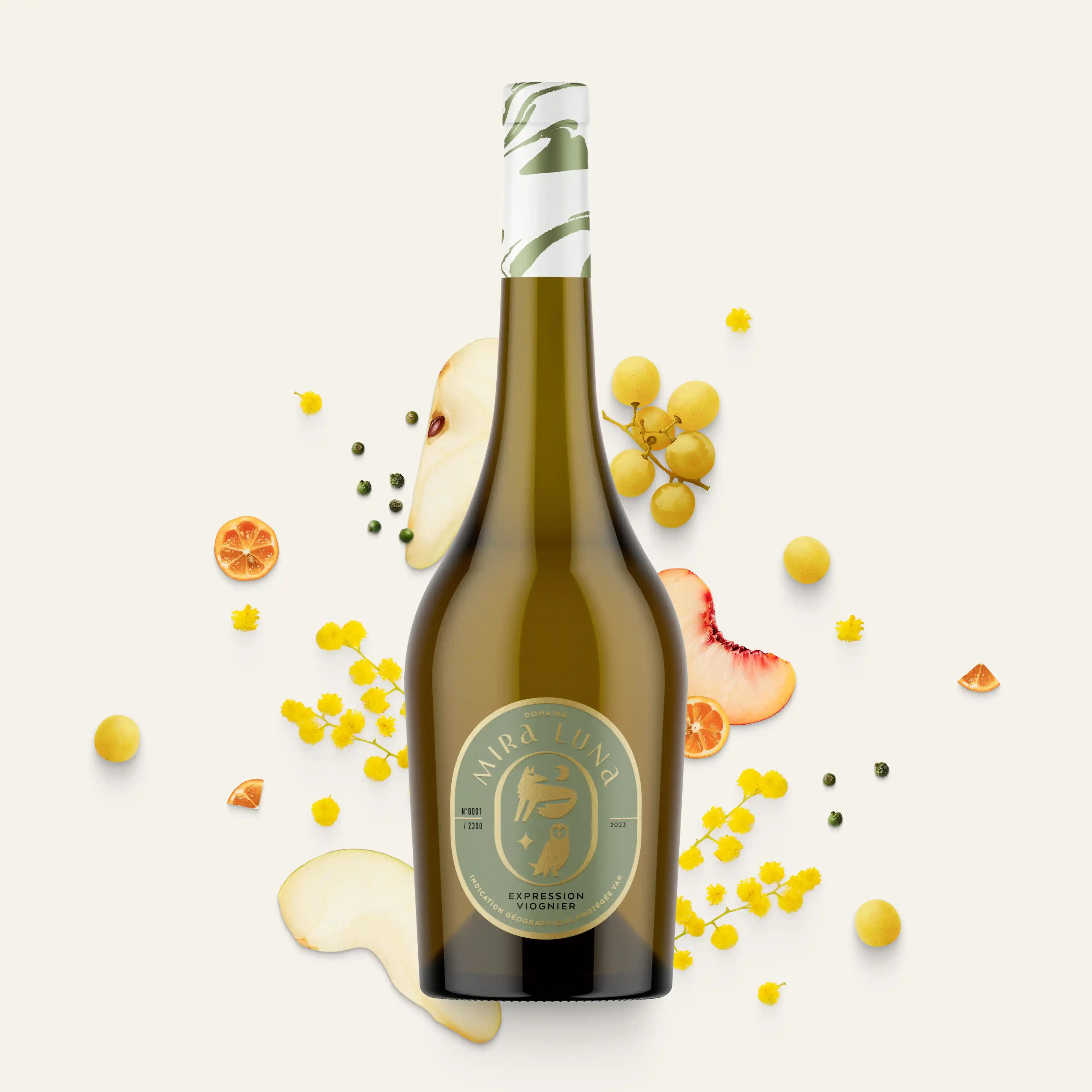 Vin blanc BIO 100% Viognier Mira Luna