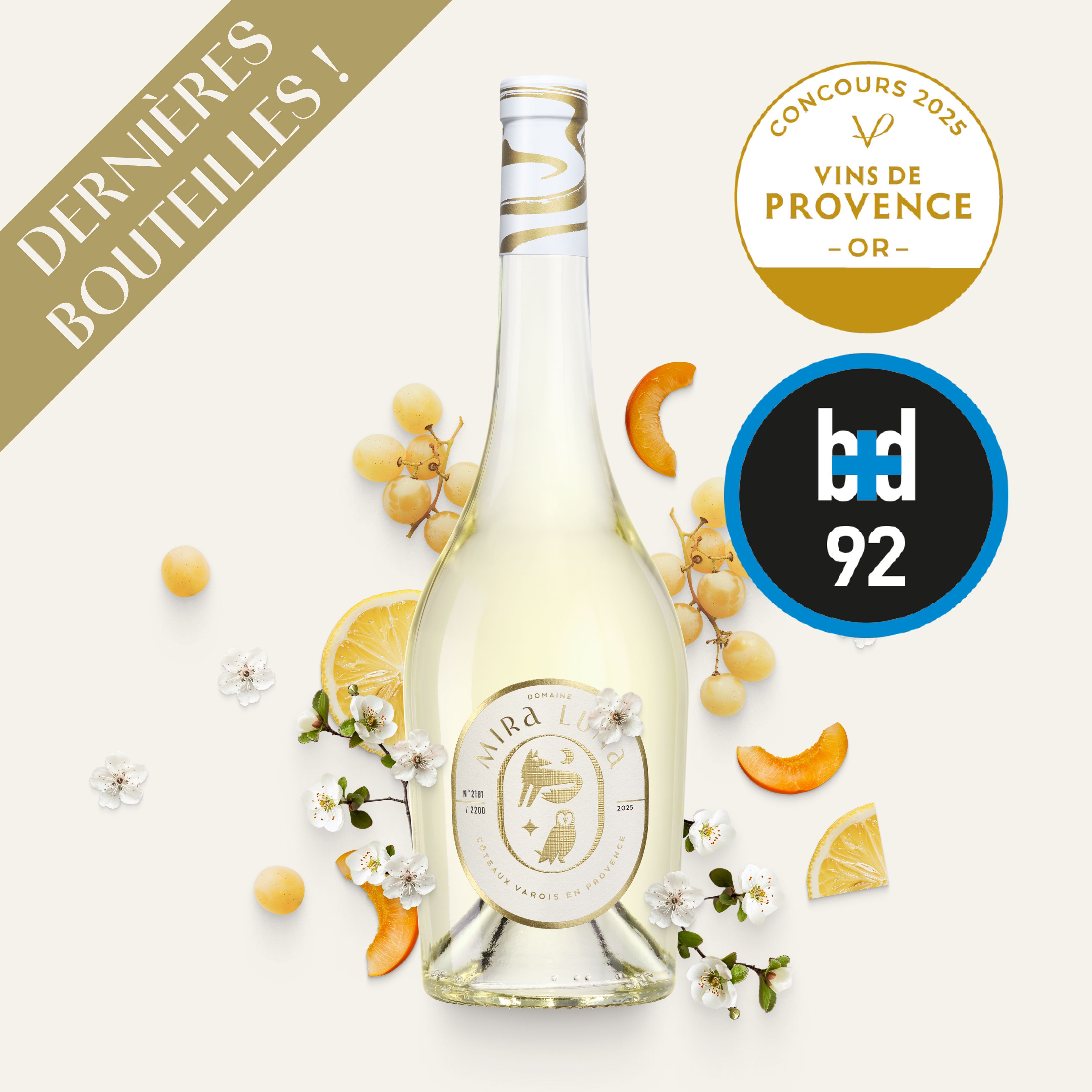 Vin Mira Luna blanc Rolle Coteaux Varois en Provence BIO