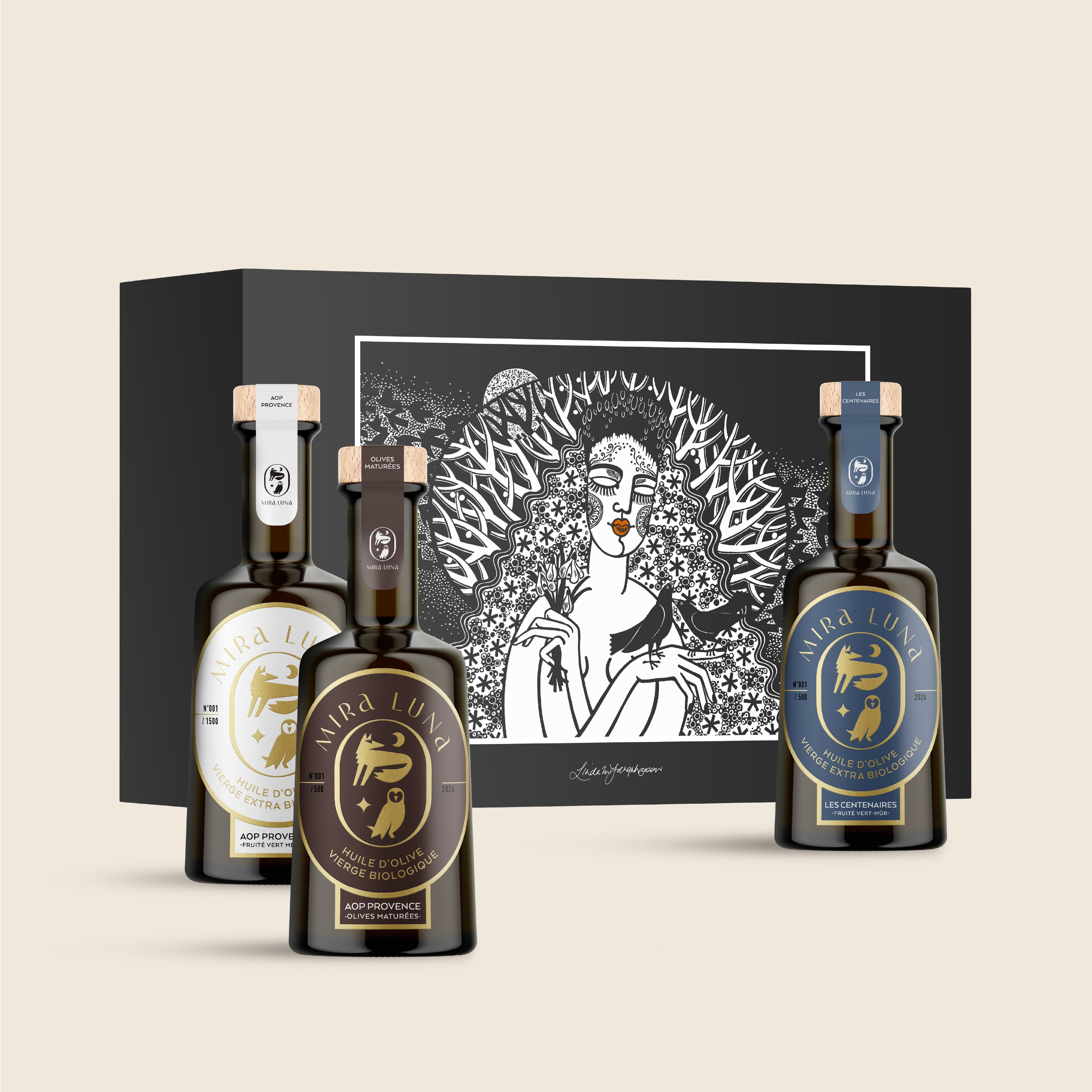 Coffret d'huiles d'olive de Provence