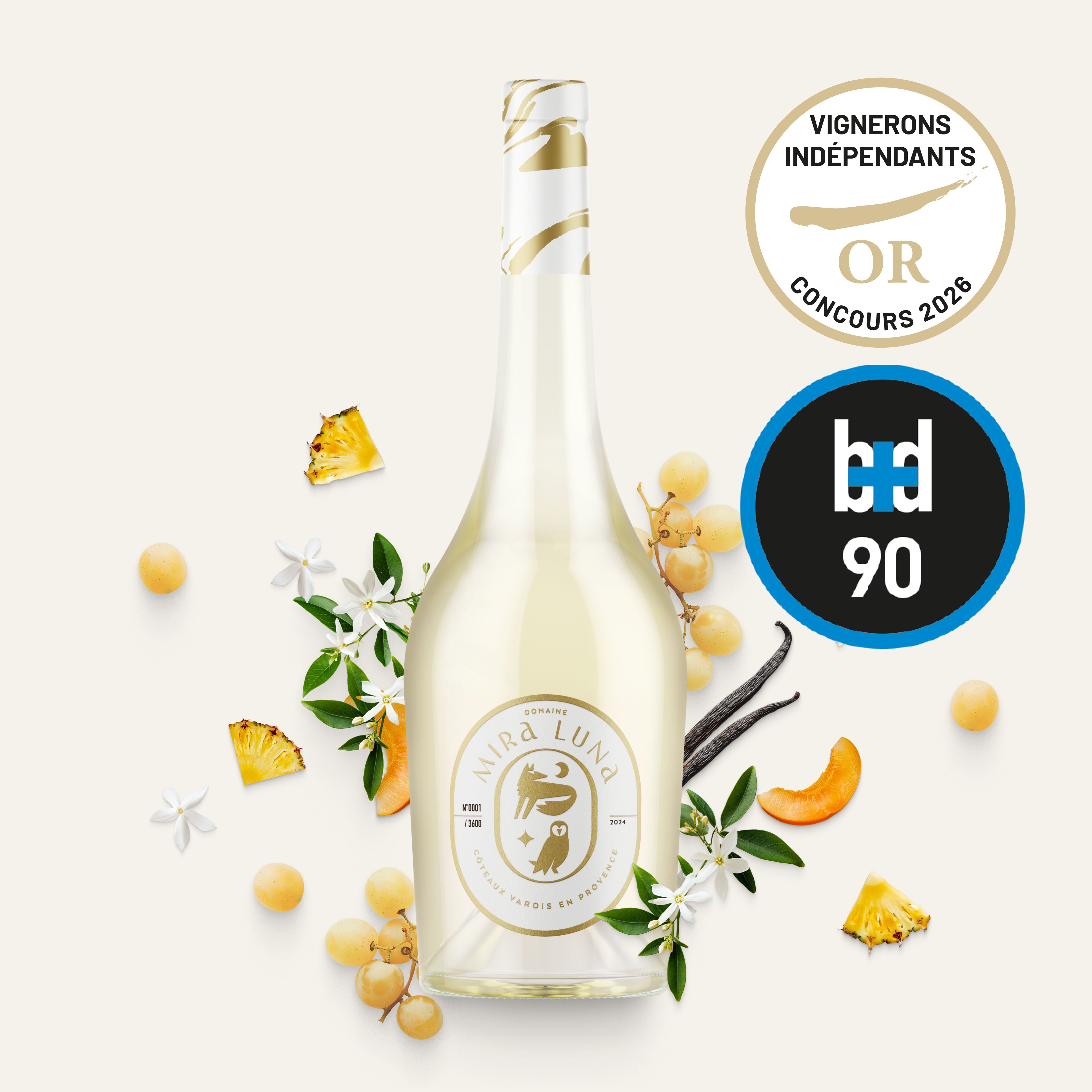 Mira Luna Blanc Rolle Coteaux Varois en Provence BIO - cuvée Amphore 2024