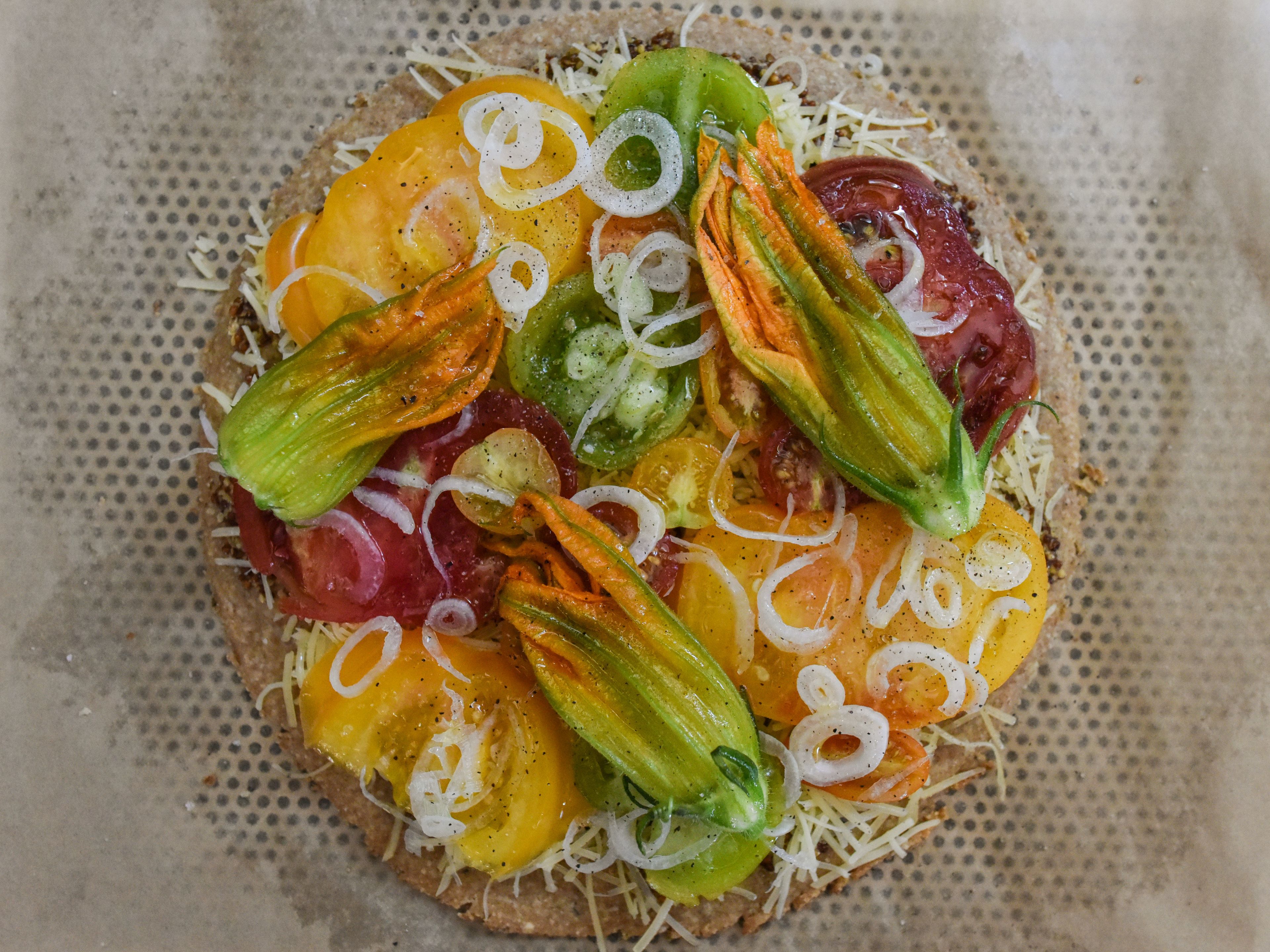 Tarte petit épeautre et tomates