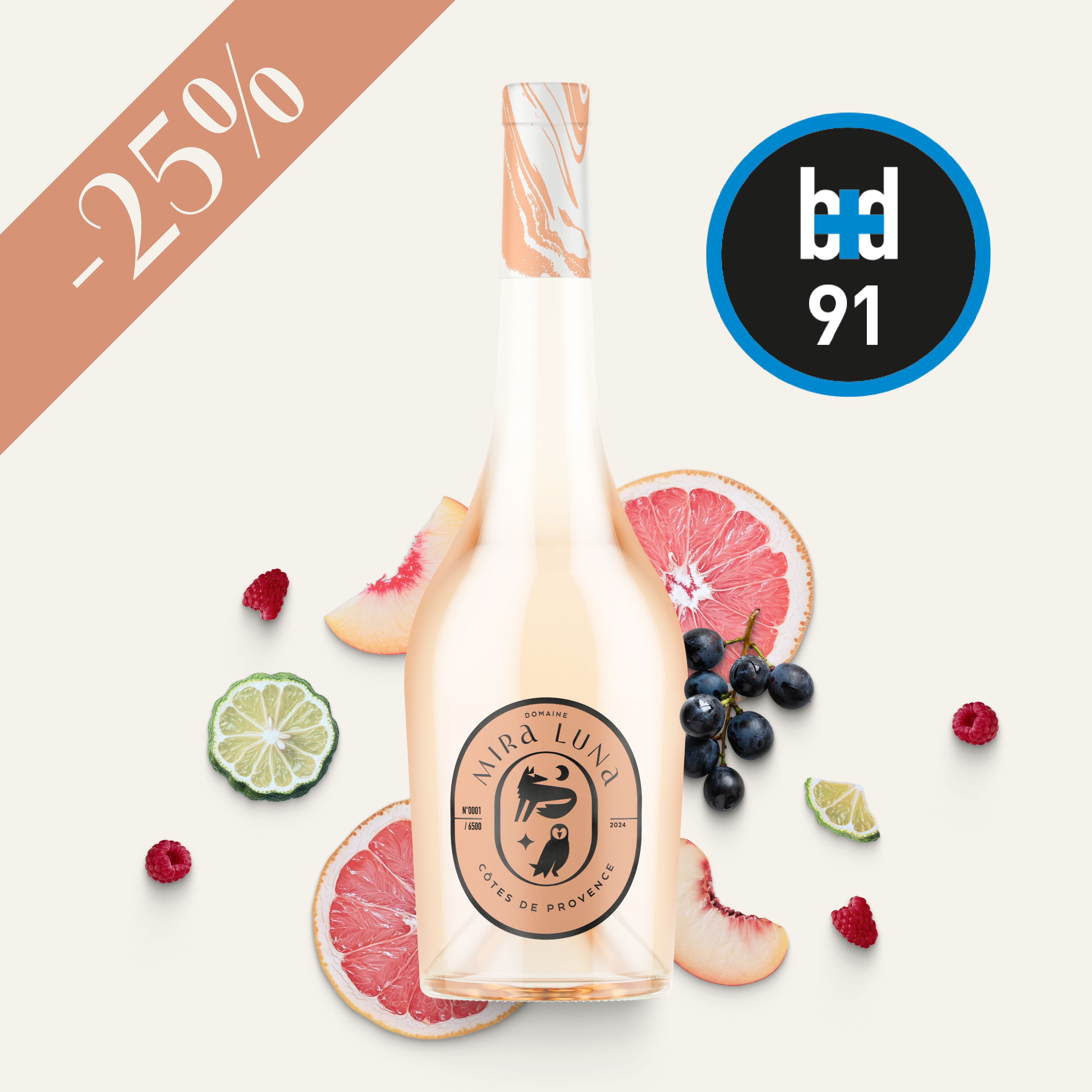 Vin Mira Luna Rosé Côtes de Provence 2024