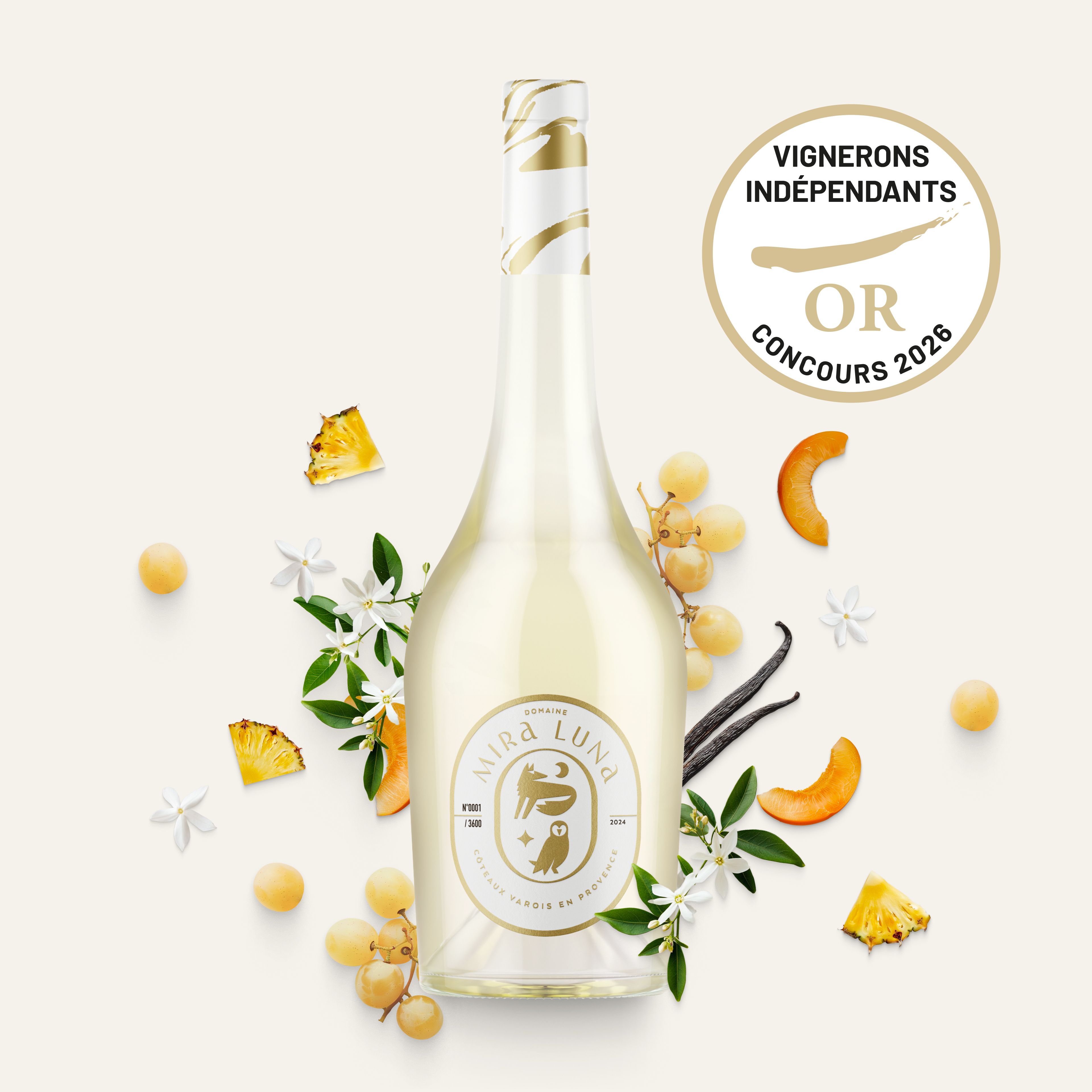 Mira Luna Blanc Rolle Coteaux Varois en Provence BIO - cuvée Amphore 2024