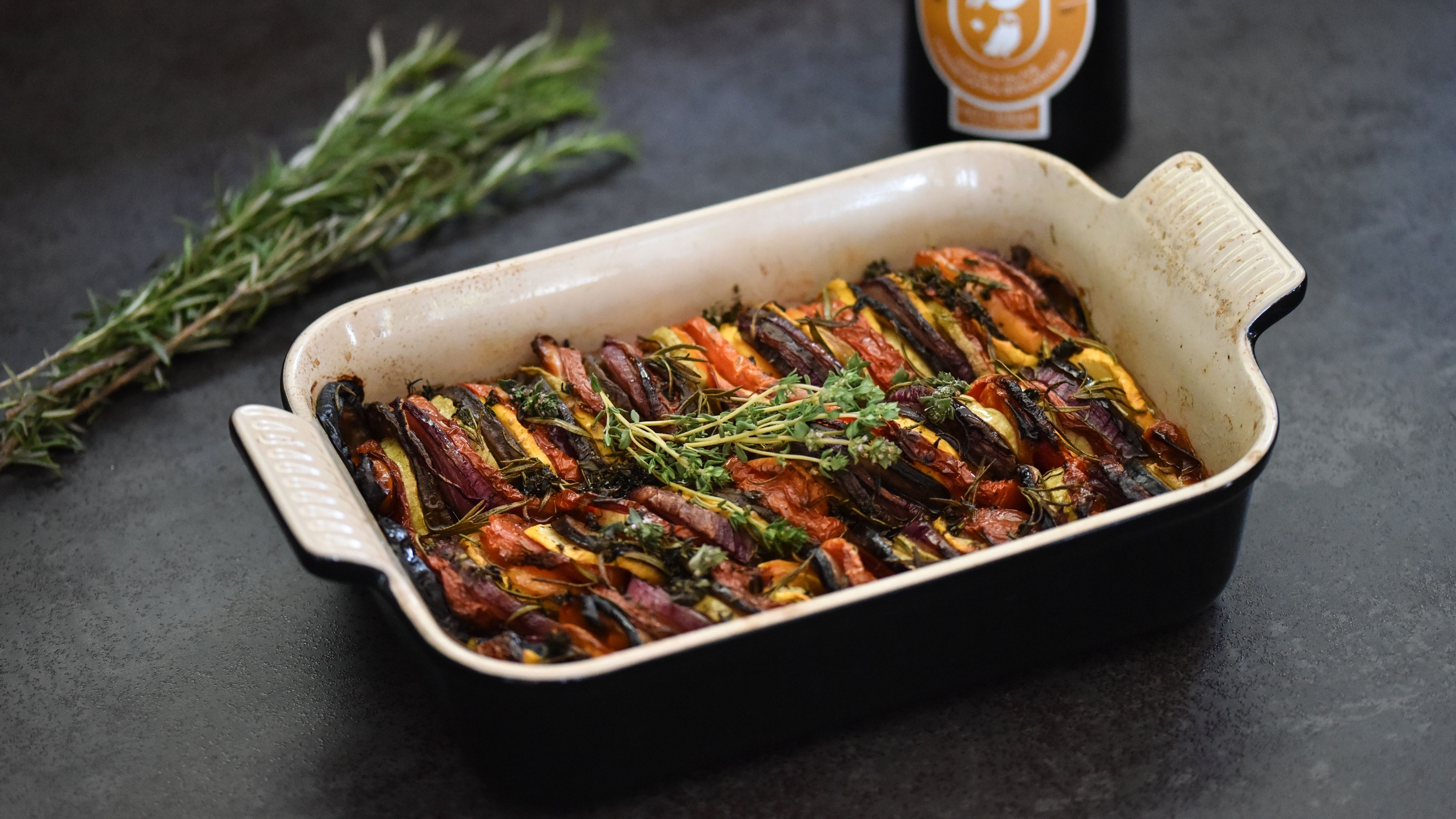 Recette Tian provençal et huile d'olive de Petit ribier