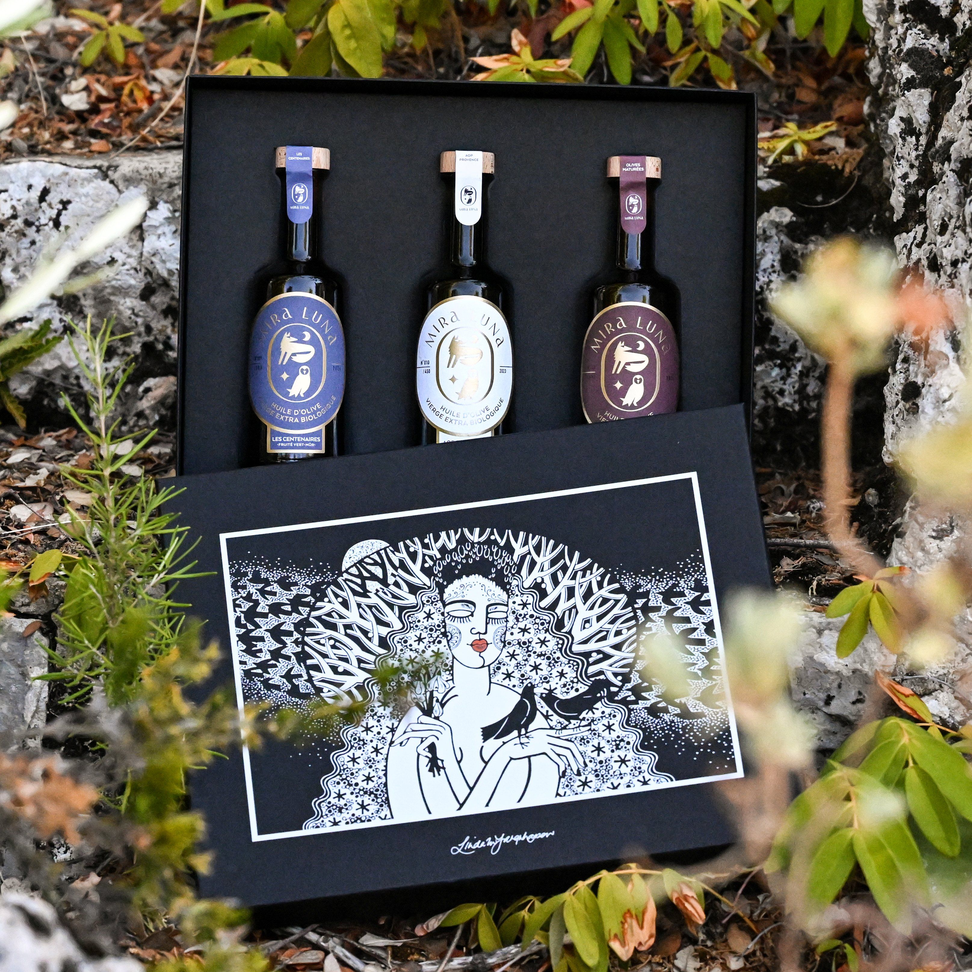 Coffret d'huiles d'olive de Provence