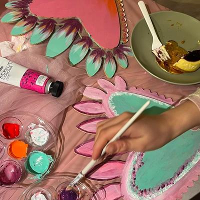 In the middle of creating