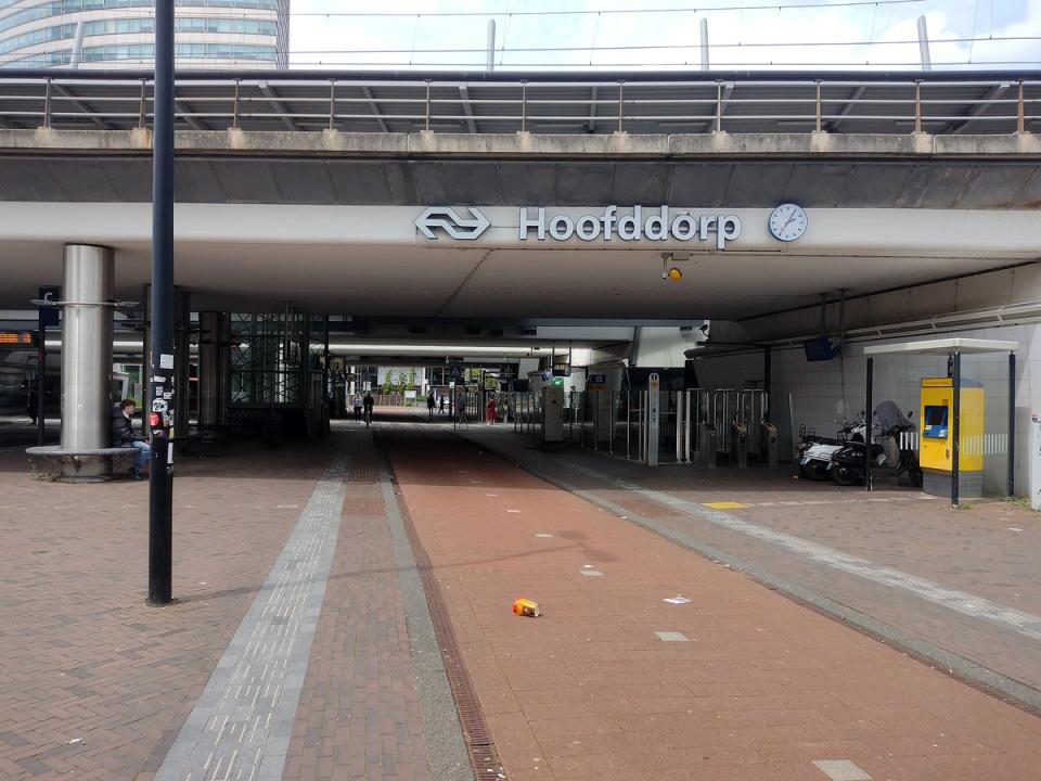 East side of Hoofddorp railway station in Haarlemmermeer, gateway to Schiphol and Amsterdam