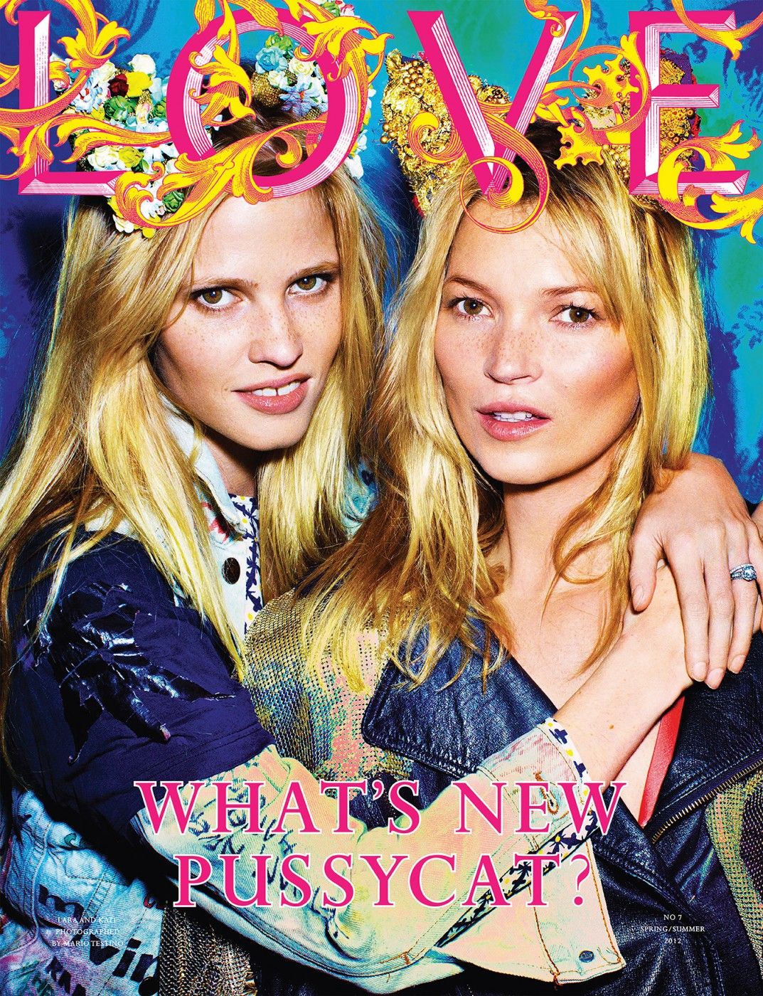 Lara Stone and Kate Moss, LOVE, Spring/Summer 2012