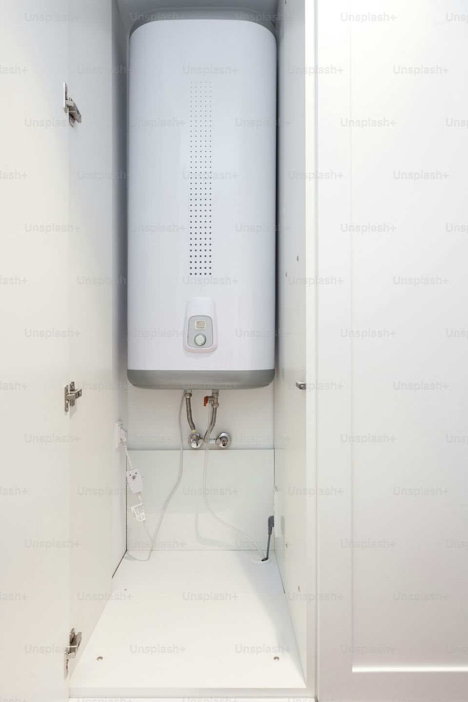 Water heater service record log showing flush and anode rod replacement entries