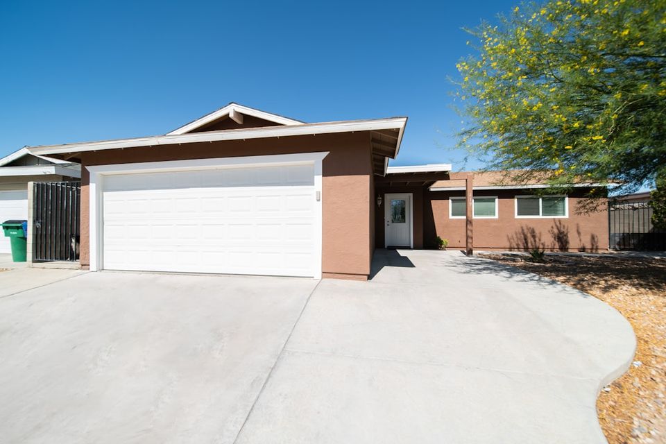 Garage door service history log showing spring replacement dates and opener maintenance entries