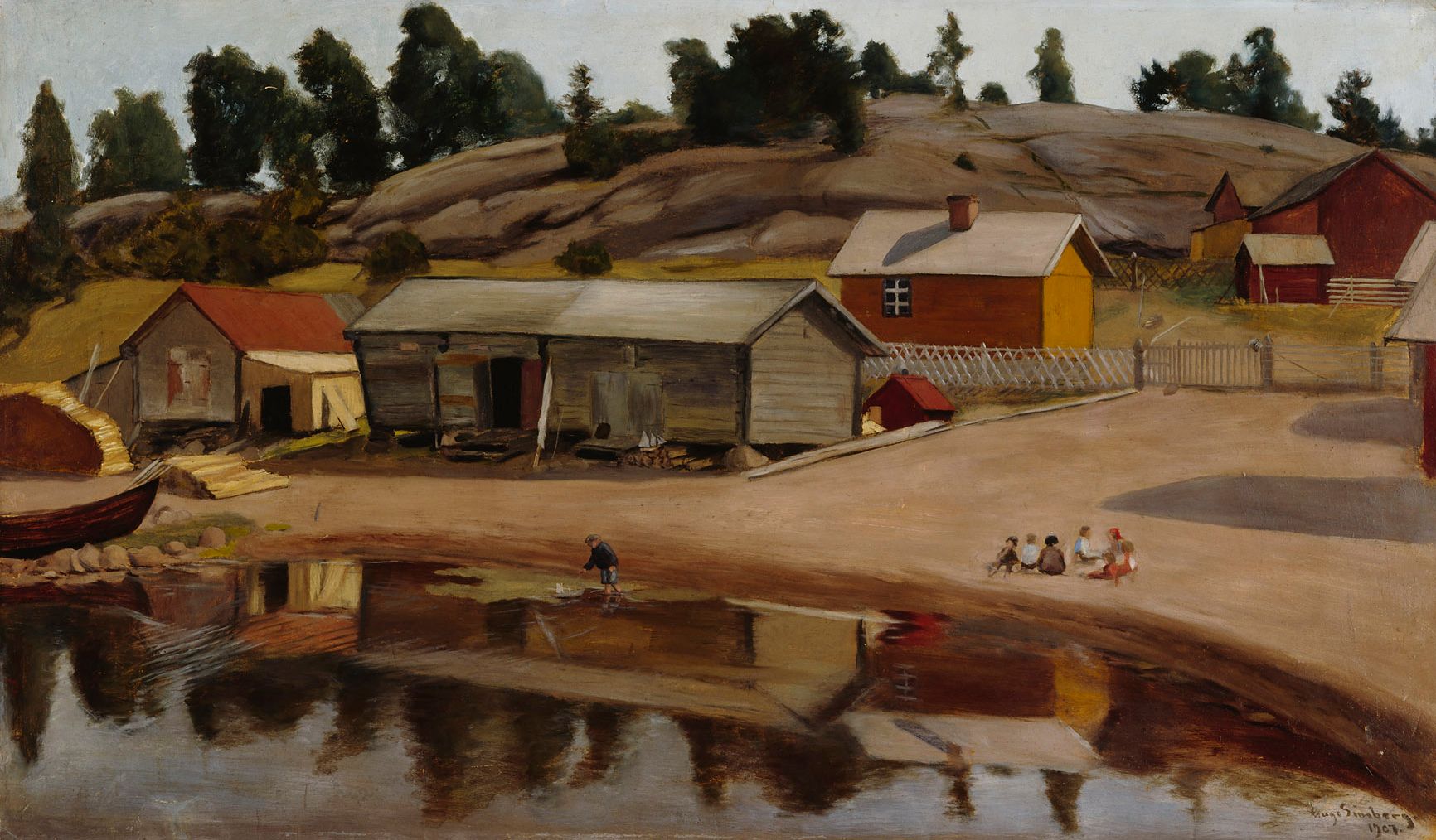 Hugo Simberg, Rantanäkymä Koivistosta