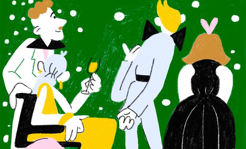 Иллюстрация: Приём в честь Дня независимости (Kuvitus: Itsenäisyyspäivän juhlavastaanotto)