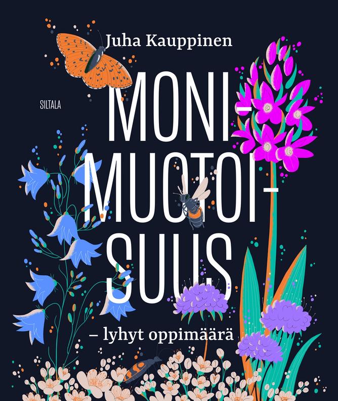 Обложка книги “Monimuotoisuus – lyhyt oppimäärä”  (Kirjan kansi “Monimuotoisuus – lyhyt oppimäärä”).
