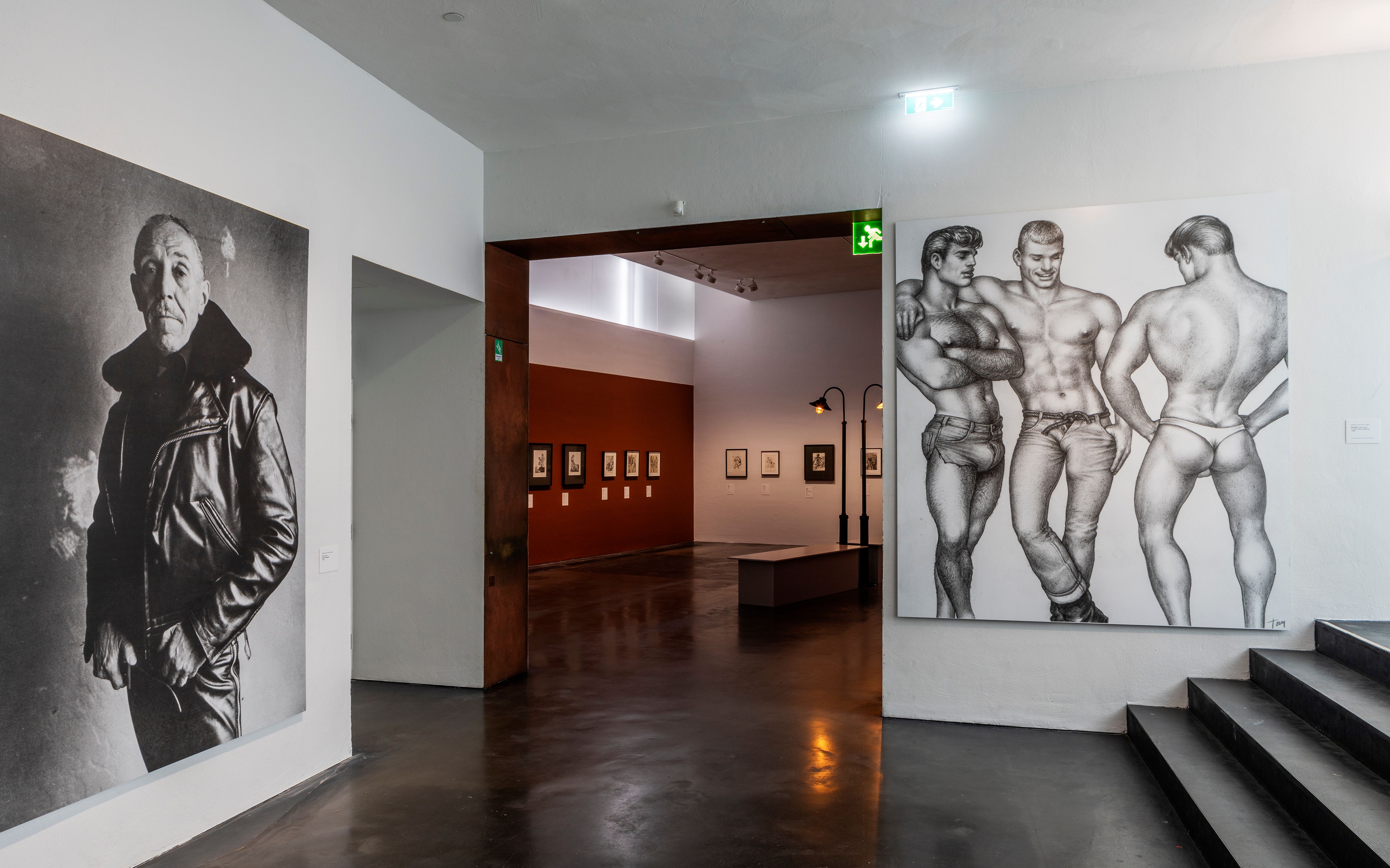 Kuva Tom of Finland -näyttelystä.