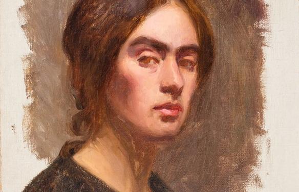 Автопортрет художницы Ольги Гуммерус-Эрстрём (Taiteilija Olga Gummerus-Ehrströmin omakuva)
