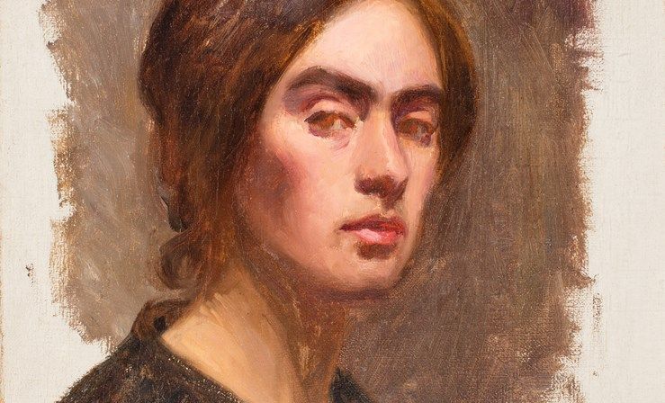 Автопортрет художницы Ольги Гуммерус-Эрстрём (Taiteilija Olga Gummerus-Ehrströmin omakuva)
