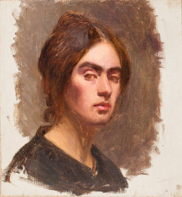 Автопортрет художницы Ольги Гуммерус-Эрстрём (Taiteilija Olga Gummerus-Ehrströmin omakuva)