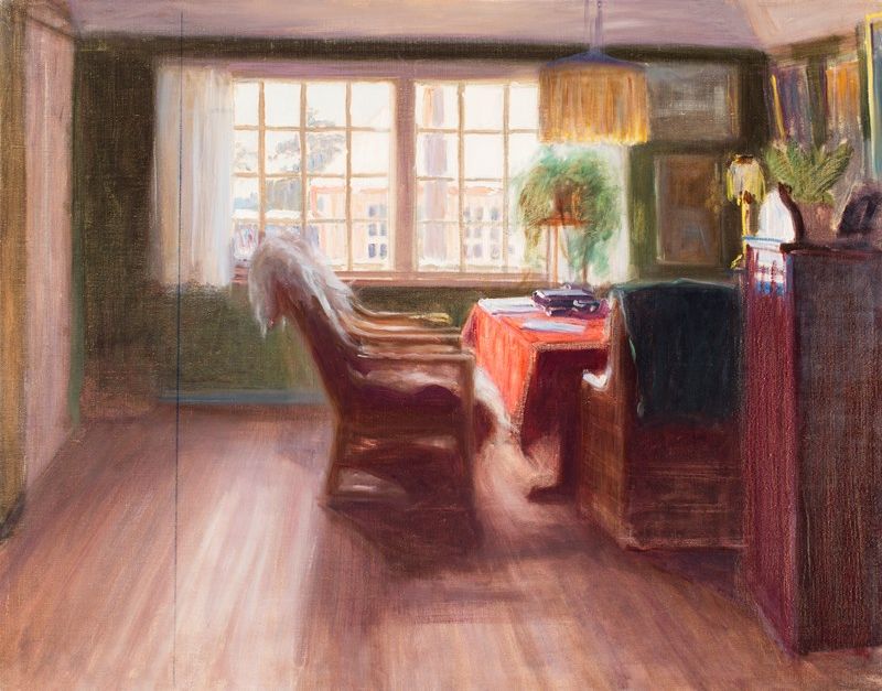 Taiteilija Olga Gummerus-Ehrströmin maalaus Interiööri