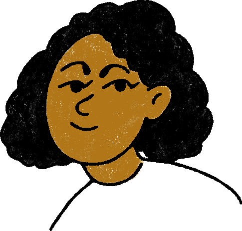 Иллюстрация: портрет Фатим Диарра (Kuvitus: Fatim Diarran muotokuva).