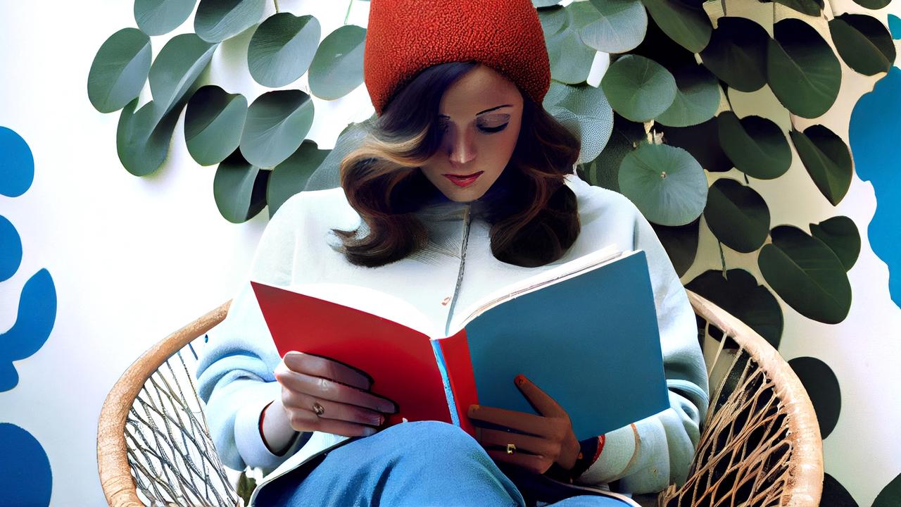 Kuva: Nainen lukee kirjaa