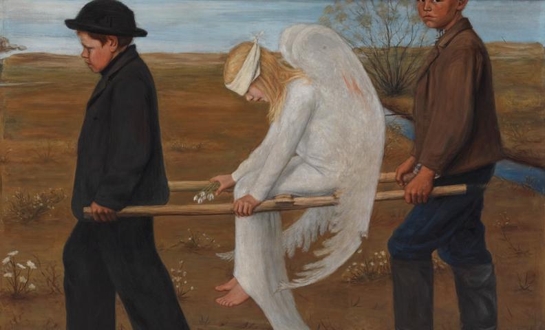 Hugo Simberg, Haavoittunut enkeli