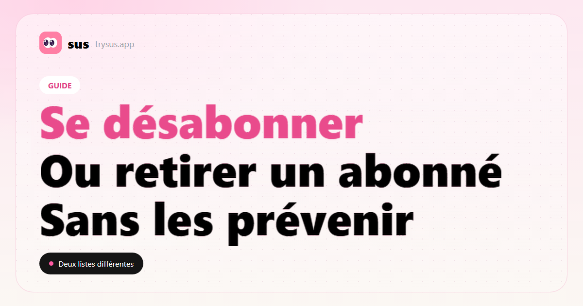 Couverture SUS : la différence entre se désabonner et retirer un abonné sur Instagram.