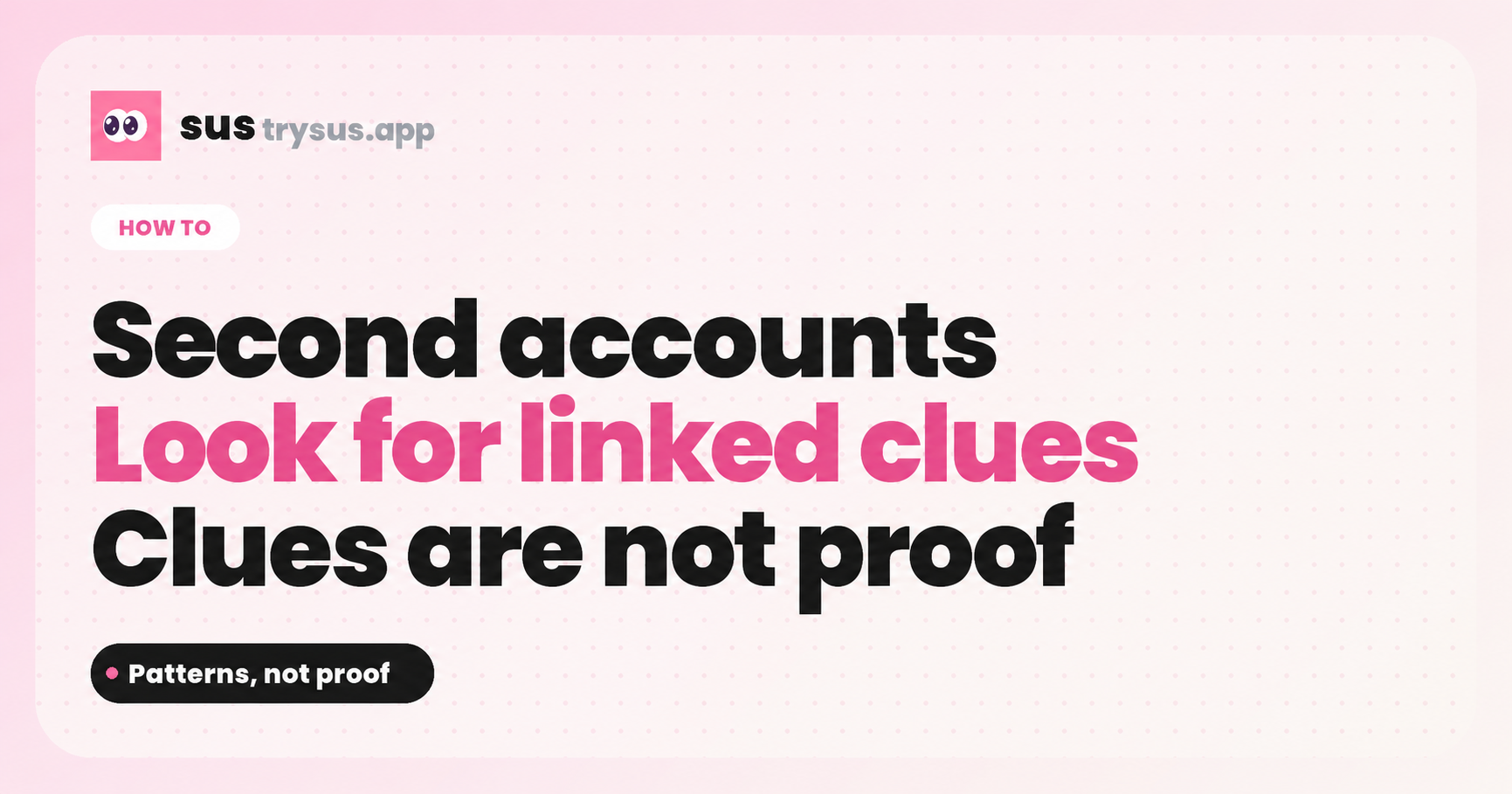 SUS cover: how to know if someone has a second Instagram account.