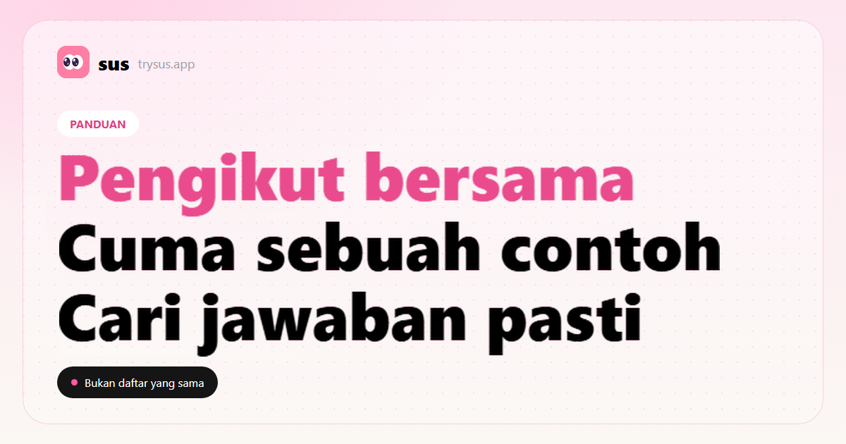 Sampul SUS: cara melihat pengikut bersama di Instagram.