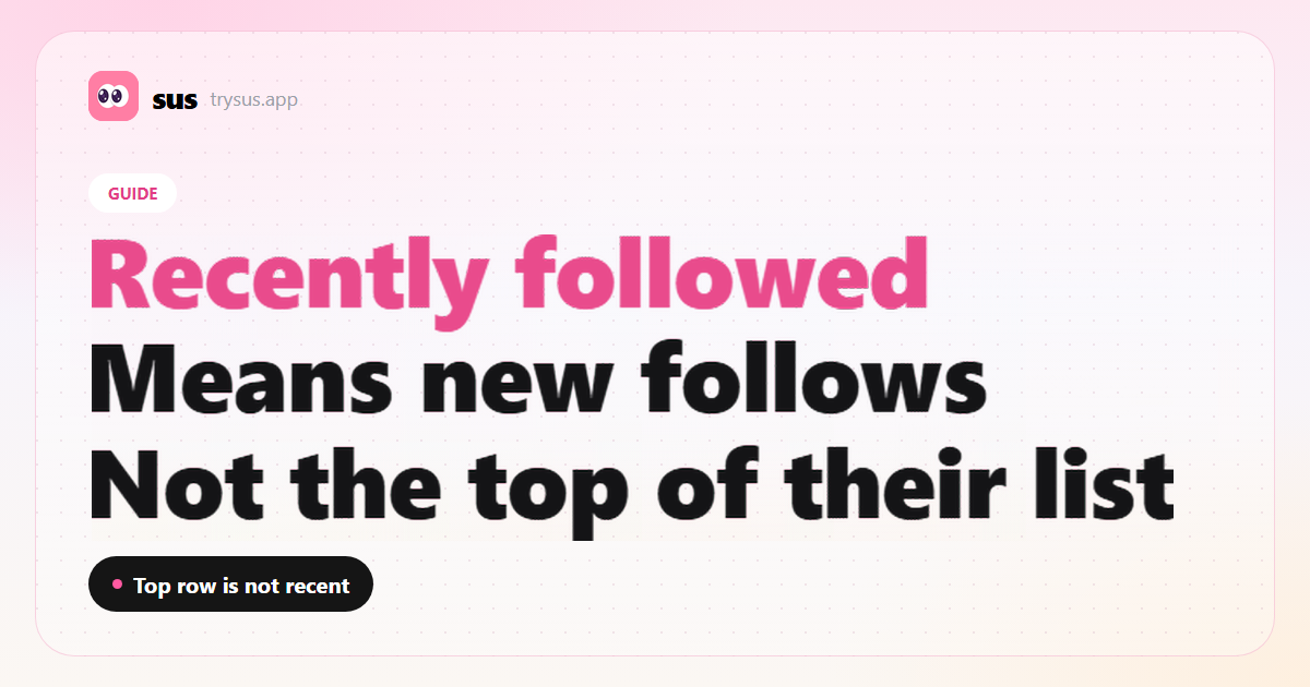 SUS cover: what recently followed means on Instagram.