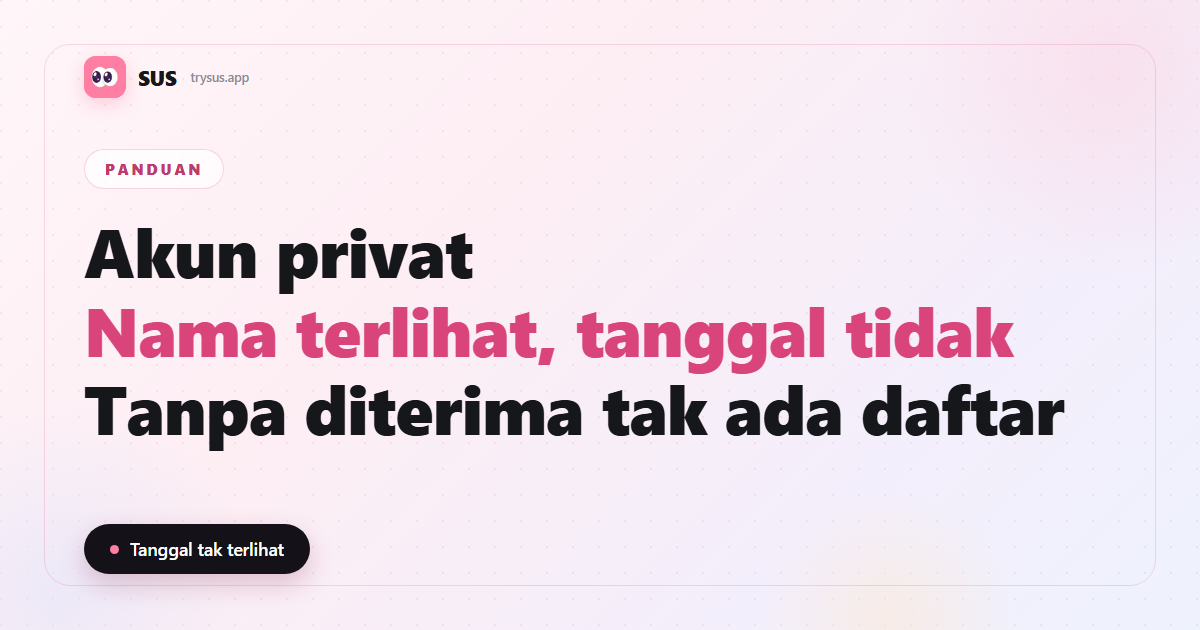 Sampul SUS: bisakah melihat follow baru di akun Instagram privat