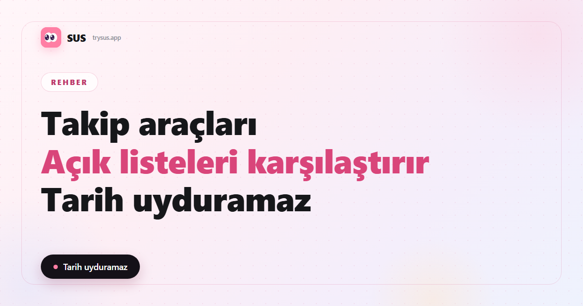 SUS kapağı: Instagram takip araçları nasıl çalışır ve neleri göremez