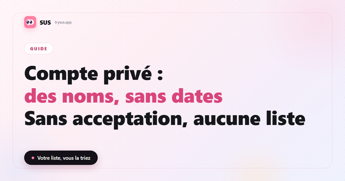 Couverture SUS : peut-on voir les suivis récents sur un compte Instagram privé.