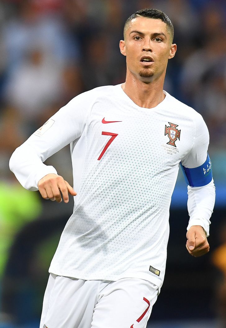 Cristiano Ronaldo playing for Portugal
