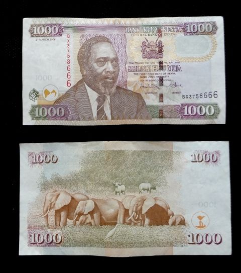 Kenyan shilling banknotes, illustrating the cost of running a football club