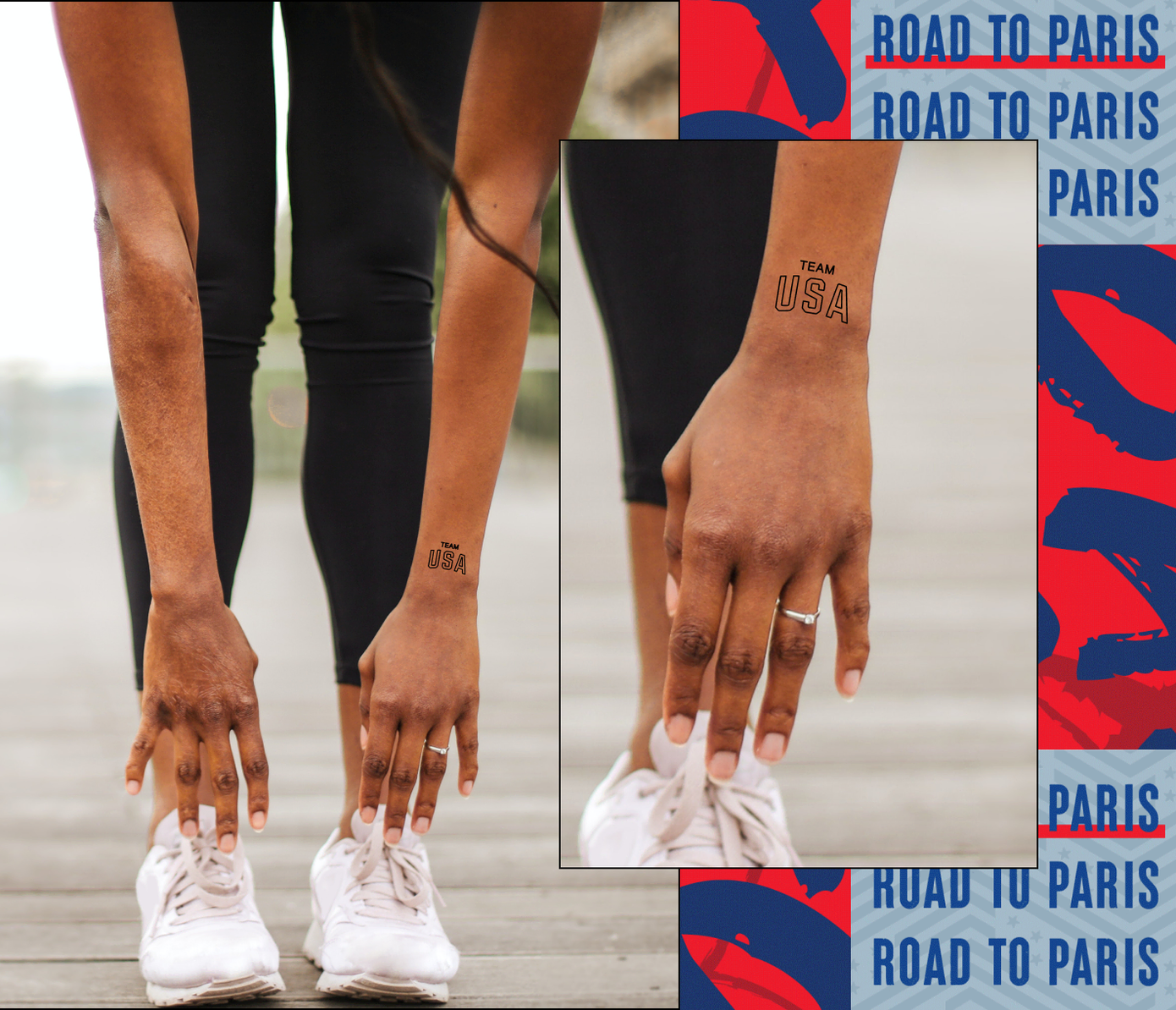 team usa wrist tattoo