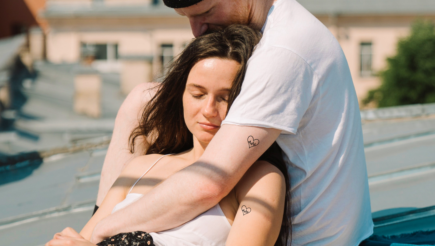 matching boyfriend girlfriend tattoo