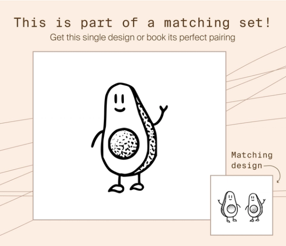 avocado matching tattoo