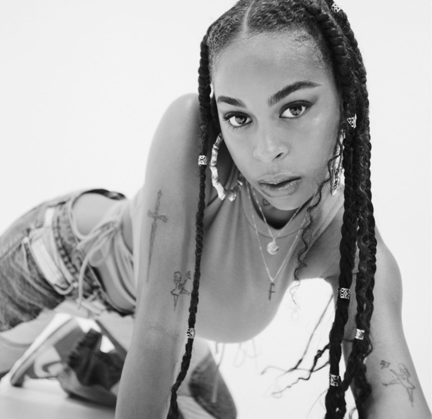 ephemeral tattoo temporary girl with knife tattoo editorial