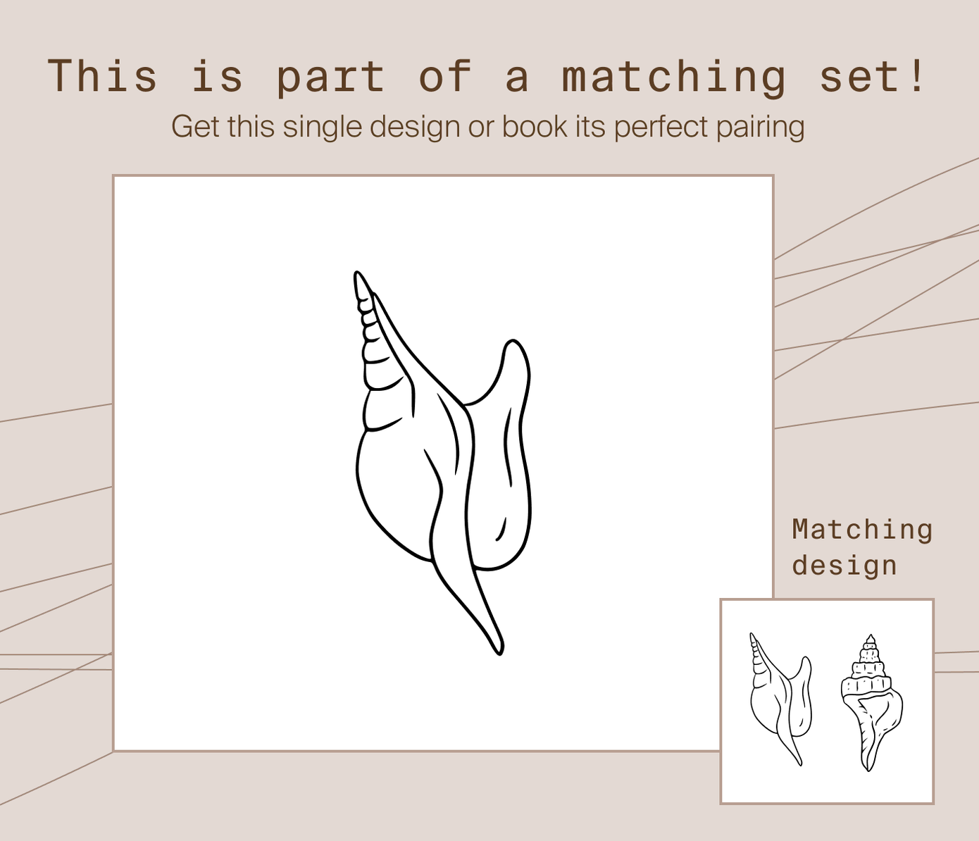 sea shell matching tattoos