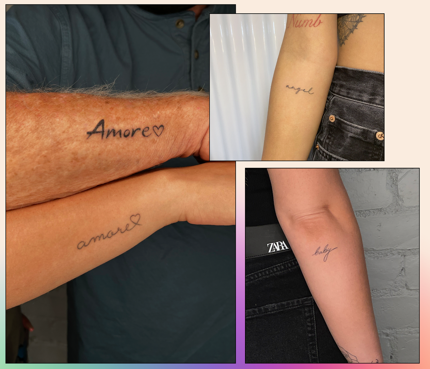 matching name tattoos