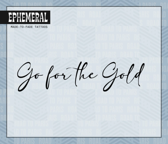 go for the gold tattoo design template