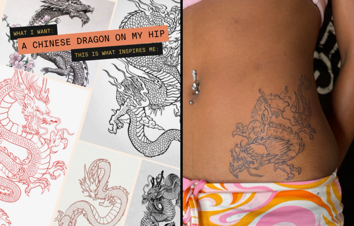 chineses dragon tattoo