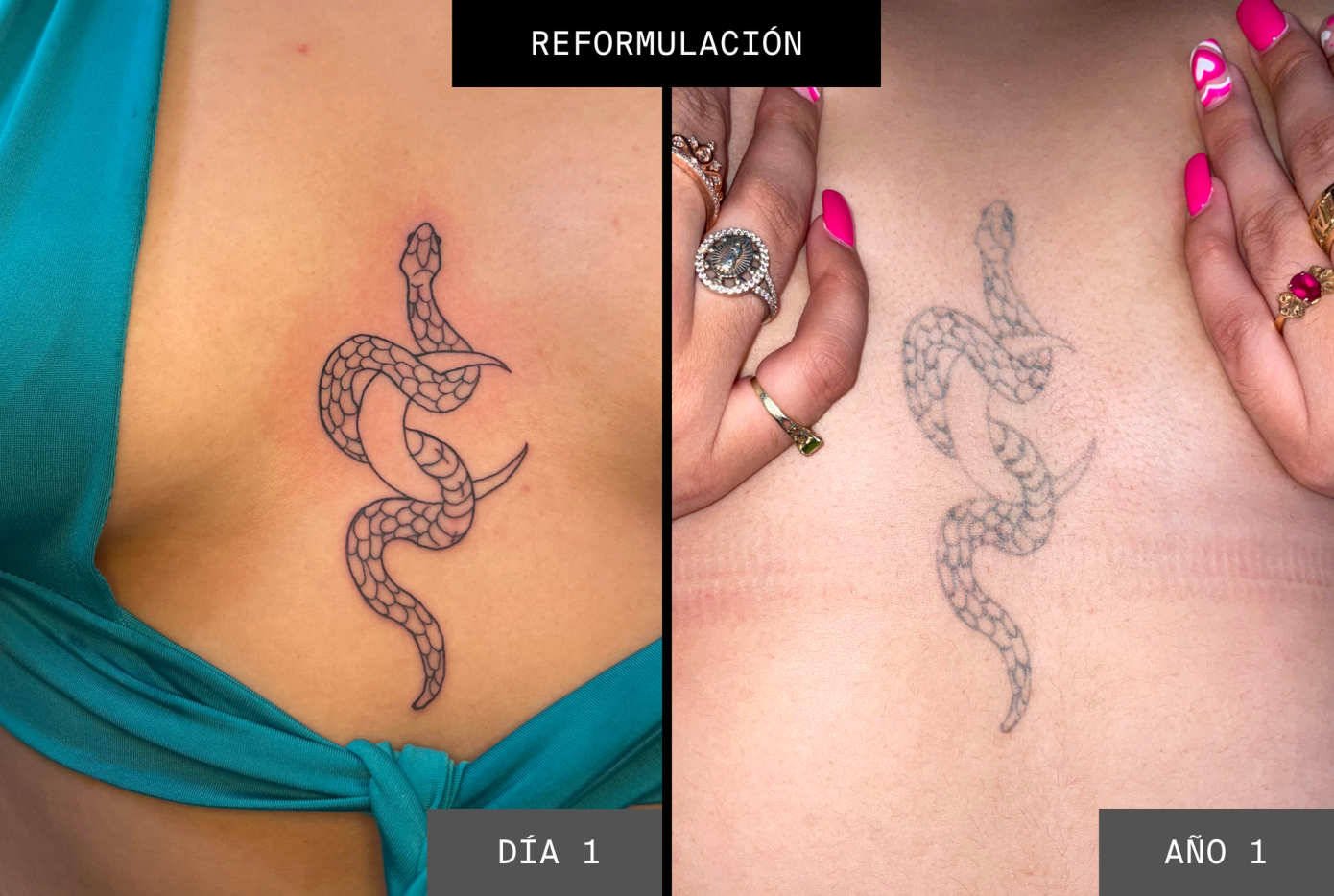 Temporary Snake Tattoo Reformulated Ephemeral