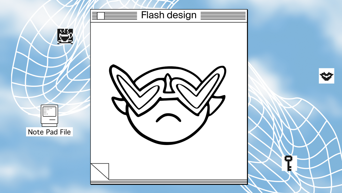 powerpuff buttercup tattoo flash design